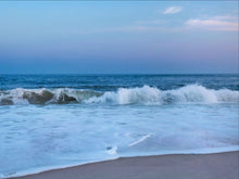 Rogers Beach Twilight 24x 36 metal frame